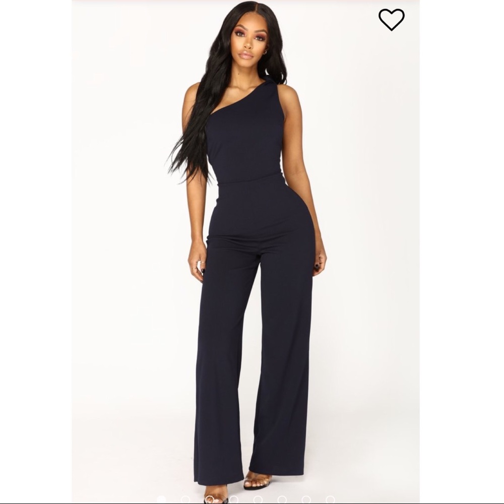 Fashion Nova Navy Blue Jumpsuit
